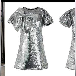 Lola + The Boys Sparkling Silver Sequin Outfit